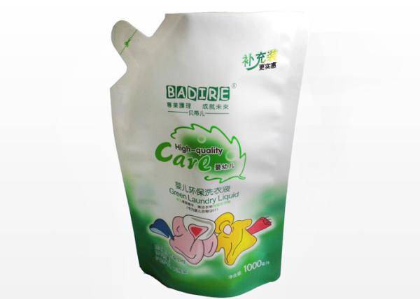 Buy cheap Liquid Detergent Stand Up Pouch, 1000ml Sealable Laminated Plastic Bags from wholesalers