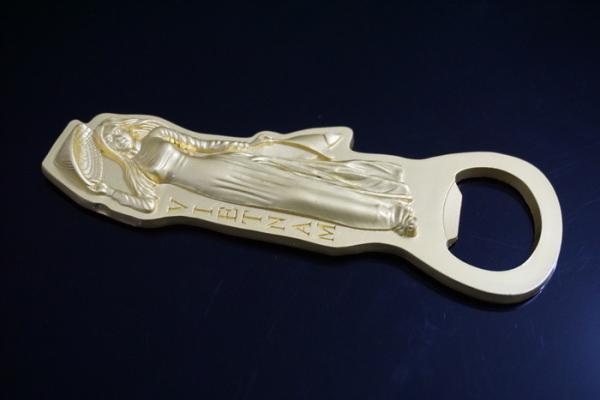 Buy cheap Girls Shape Metal Beer Bottle Openers For Bartenders Imitation Gold Plating from wholesalers