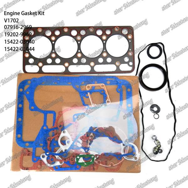 Buy cheap V1702 Full Gasket Set 07916-2969 19202-9969 15422-03040 15422-03044 Suitable For Kubota from wholesalers