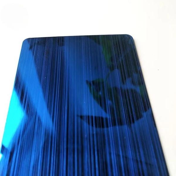 Buy cheap Blue Color Coated Stainless Steel Sheet 304 3.0mm Thickness For Elevator Decoration from wholesalers