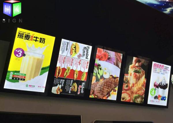 Buy cheap Menu Lightbox LED Restaurant Menu Boards Backlight Aluminum Alloy Frame from wholesalers