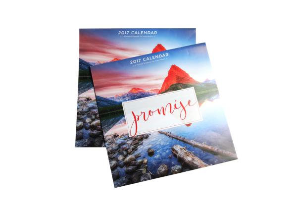 Buy cheap Innovative Kraft Paper Wall Calendar Gold / Silver Foil With Landscape Pattern from wholesalers