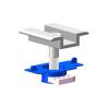 Buy cheap Al 6005 T5 End Solar Panel Clamps Mounted Middle Commercial Roof Ground Installation Site from wholesalers
