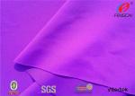 Bleach White Teansparent Nylon Elastane Fabric , Purple Nylon Spandex Material