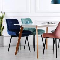 Buy cheap High Back Upholstered Fabric Dining Chair D52mm Dining Accent Chair Dirt product