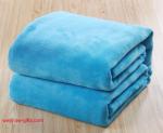 Flannel air/sofa/bedding Solid Color Blanket Throw and Double Faced Travel
