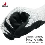 Sandy Nitrile Coated Cut Resistant Gloves , Anti Slip Work Gloves For Constructi