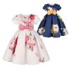 Buy cheap Summer Children's Clothing Children'S Retro Print Bow Puffy Dress from wholesalers