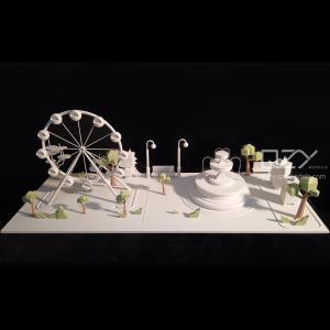 Buy cheap Minimalism White Architectural Model Making Supplies 3D Printing Gift from wholesalers