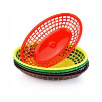 Buy cheap Plastic Fry Fast Food Basket Bread Baskets Oval-Shaped Tray Restaurant Supplies, product