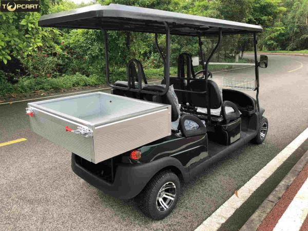 Buy cheap 4 Seater Park Golf Cart Electric for Sightseeing , Utility Golf Car with Aluminium Cargo Box from wholesalers