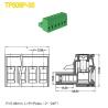 Buy cheap 300V / 18A Female Parts Electrical Terminal Blocks M3 Screw Pitch 5.08mm from wholesalers