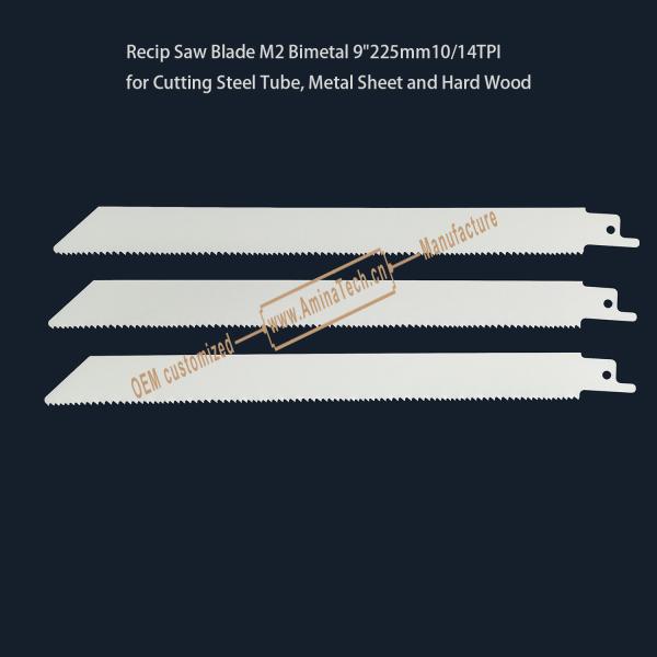 Buy cheap Recip Saw Blade M2 Bimetal 9" 225mm 10/14TPI ,Reciprocating,Reverse Teeth from wholesalers