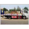 Buy cheap Hydraulic Ramp Roll Off Tow Truck , Dongfeng Car Carrier Tow Truck Diesel Engine from wholesalers