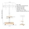 Buy cheap Motorized Flip up Style Mobile Tv Floor Stand with Lift Mechanism Supply for 46-75" Tv Screen Electric Lifting & Turning from wholesalers