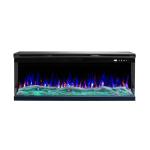 1100mm Multi Sided Electric Fireplace Dining Room Display Screen Sleek Linear