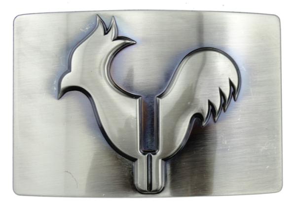 Zinc Alloy Cock Belt Buckle / Custom Made Buckles with Antique Nickel, Gold,