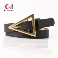 Buy cheap Exquisite Ladies Leather Belt Zinc Alloy Triangle Pin Buckle product