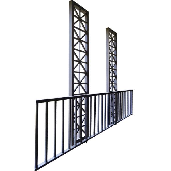 Buy cheap Assembled Outdoor Wrought Iron Guardrail Balustrade Fences Forging Rawd Iron Railing from wholesalers