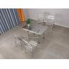 Buy cheap Polished Furniture Aluminium Profiles Rectangular Folding Aluminum Table Chairs from wholesalers
