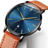 Buy cheap Ultra Thin Quartz Dress Watch Leather Simple Large Dial for Business Men from wholesalers