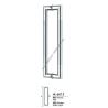 Buy cheap Stainless steel door handle HL6012, dia38 X 600 from wholesalers