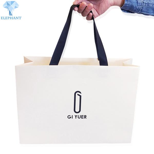 Buy cheap OEM ODM White Glossy Gift Bags from wholesalers