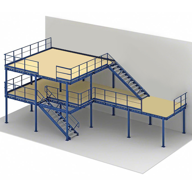 700kg Shelving Supported Mezzanine Racking System SGS Steel Structure Racks