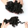 Buy cheap Brazilian Bouncy Curly Hair Bundles Human Hair Weave Remy Hair Extensions Natural Color from wholesalers