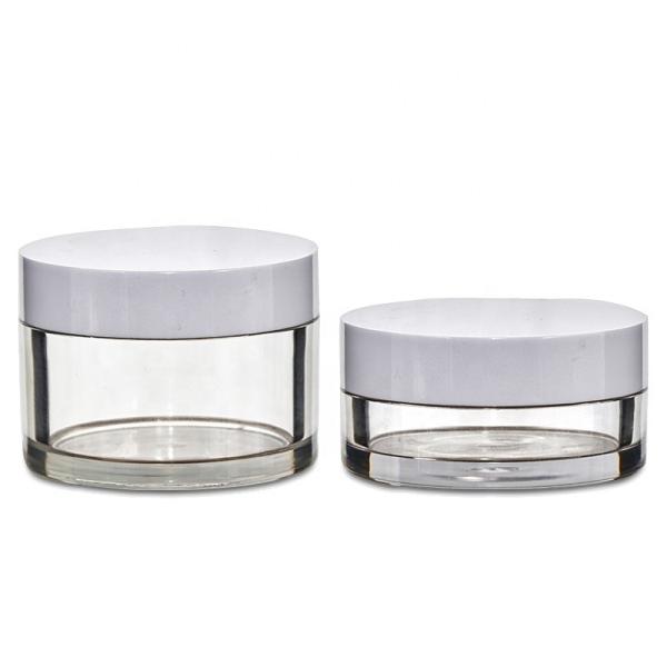 Buy cheap PET Plastic Cream Jars 30ml 50ml ABS Plastic Cap For Dispensing from wholesalers