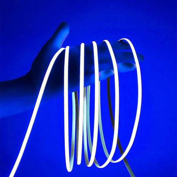 Buy cheap 100lm/w DC 12V24V 8mm 320leds Blue Flexible COB Led Strip Light for Cabinet Bedroom Kitchen Lighting Decoration from wholesalers