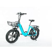Buy cheap Light Weight 20 Inch Folding Electric Bike , Collapsible E Bike With Basket product