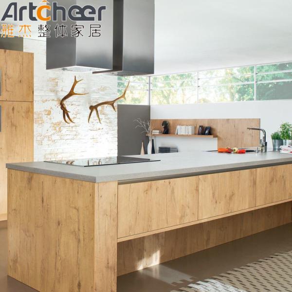 Buy cheap Customized Color Plywood Kitchen Cabinet Fronts In White Wood Laminated Modern Stylish Design from wholesalers