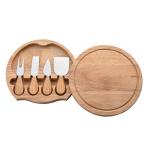 Oak Handle Stainless Steel Cheese Knife Set Kitchen Cake Knife And Spatula Set