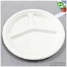 Buy cheap Biodegradable Sugarcane 10 Inch 3-Compartments Plate-HeavyDuty Plate, Natural Disposable Bagasse Plate for Party,Picnic from wholesalers