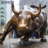 Buy cheap Outdoor Decoration Bull Bronze Cattle Sculpture 3D Design Brown Color from wholesalers