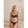 Buy cheap Retro Printed Ladies Underwear Sets Smooth Gathered Sexy Lace Bras from wholesalers