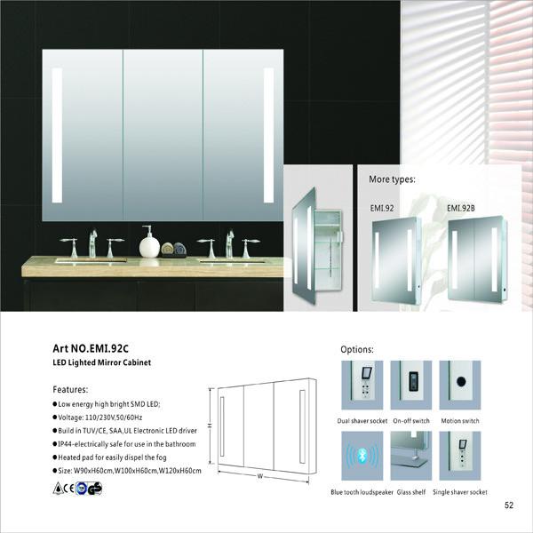 Buy cheap Recessed Medicine Aluminum LED Mirror Cabinet Mail Box Packing from wholesalers