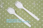 PLA cutlery |knife|fork|spoon,EN13432 certificate PLA Cutlery fork,Disposable