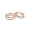 Buy cheap 4.5g 6.5g 18K Gold Diamond Rings Couples Cross Promise Rings from wholesalers