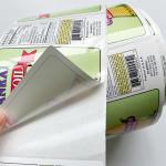 CMYK Printing Vinyl Stickers Food Bottle Packaging Roll Adhesive Customized
