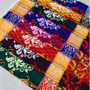 Royal Blue 100% Polyester Digital Print Fabric For Skirt