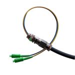 SC/FC Pigtail Fiber Optic Cable 2 Core Stainless Steel Strengthened Outdoor PE