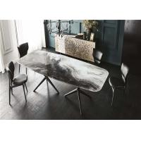 Buy cheap Dining Room Custom Made Furniture Marble Top Dining Table Square Shaped Design product