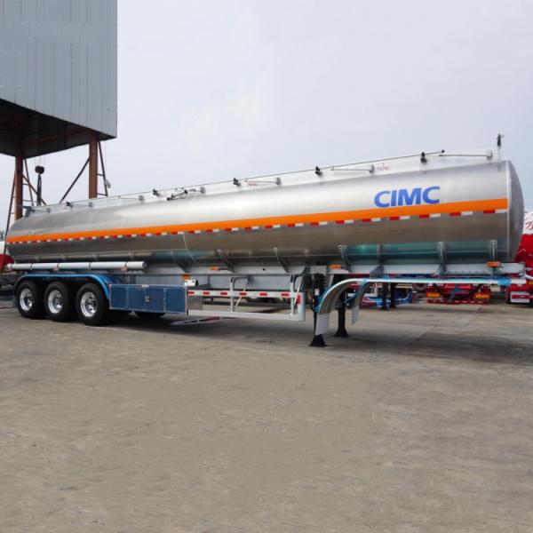 Buy cheap CIMC 3/Tri Axle 45000L Aluminum Fuel Tankers Truck Trailers for Transport Oil for Sale Near Me from wholesalers
