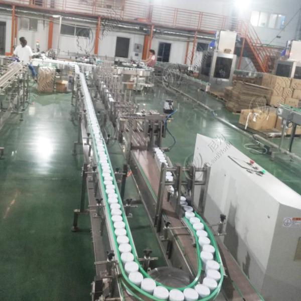 Food Canned Bottles Conveying Slat Top Chain Conveyor For Industry Packaging