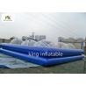 Buy cheap Commercial Blue Inflatable Swimming Pool For Adults 1.3m High Rent from wholesalers