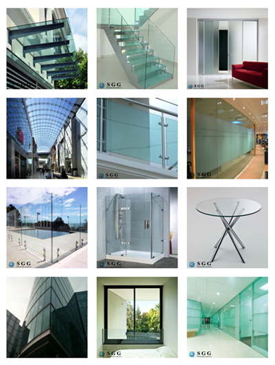 High quality Colored Tinted Glass Sheets (grey, bronze, blue, green)