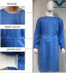 Anti Bacterial Waterproof Surgical Gown Lightweight SMS Non Woven Fabric