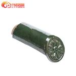 Chinese Glazed Ceramic Roof Tile 180*180mm Vibrant Green Glaze Weatherproof For